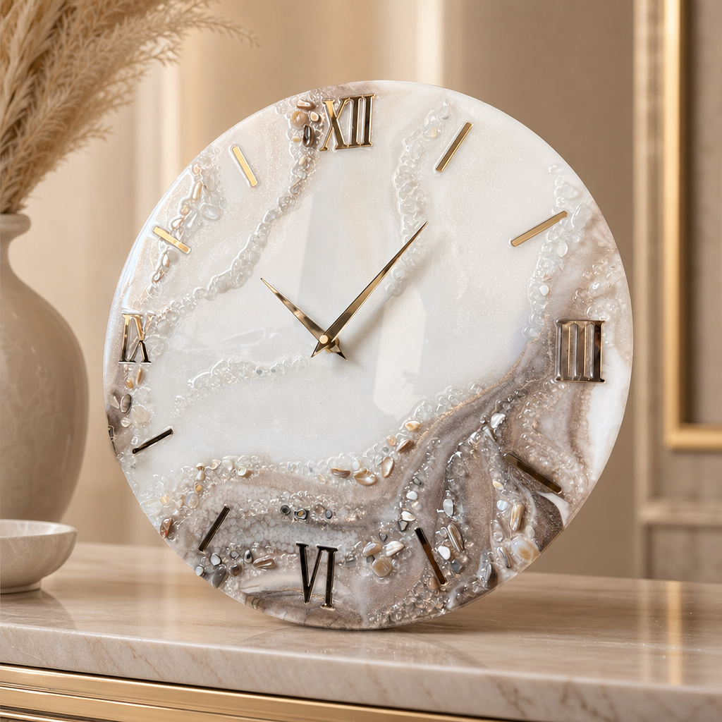 Champagne Mocha Clock
