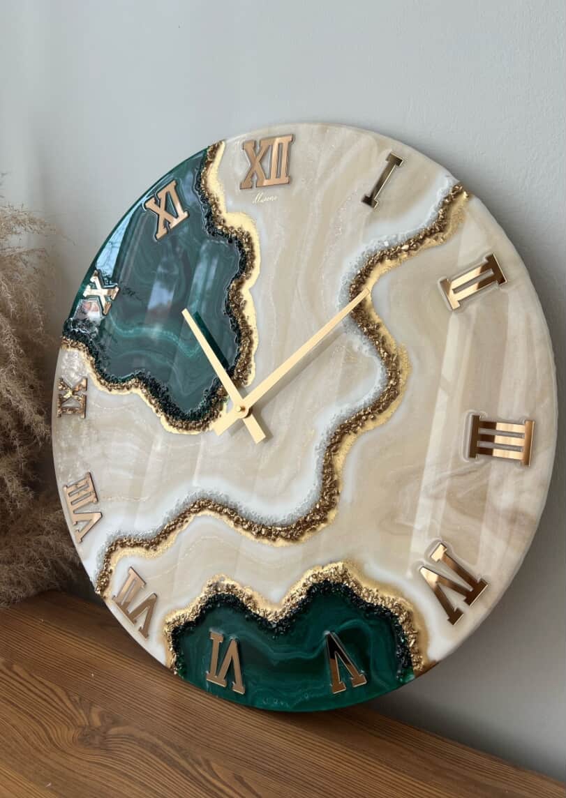 Emerald Whisper Clock