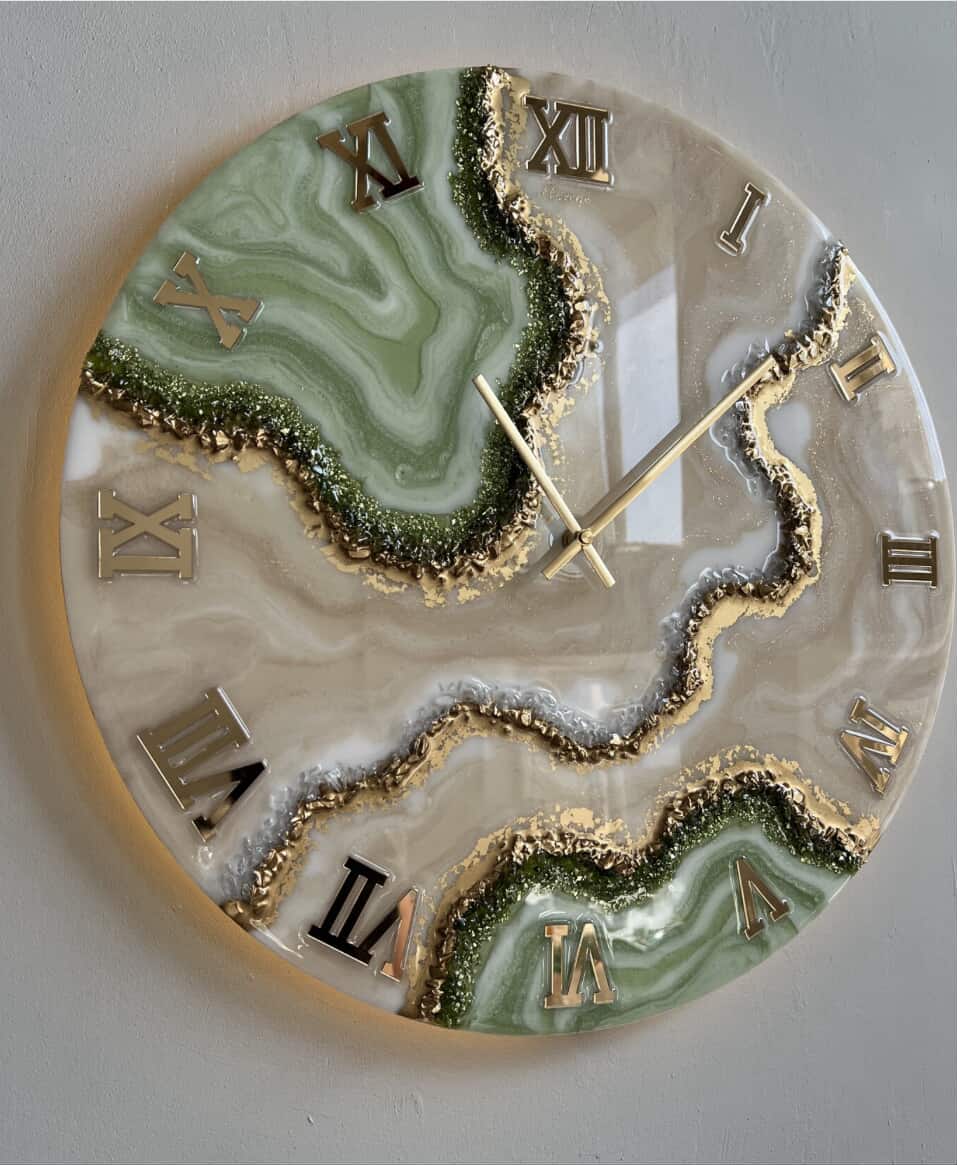 Verdant Veins Clock